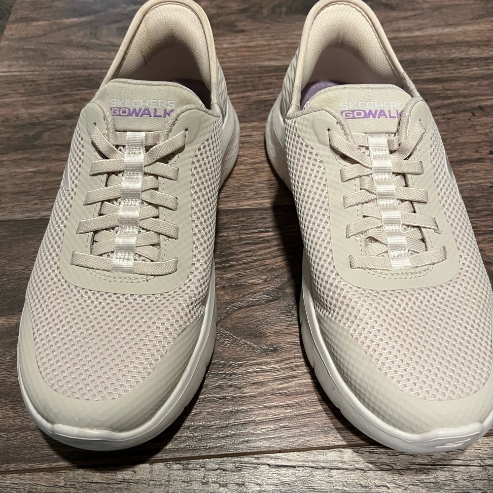 Skechers Slip-Ins Beige Walking Shoes